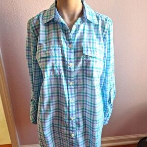 ST JOHN'S BAY PLAID SHIRT